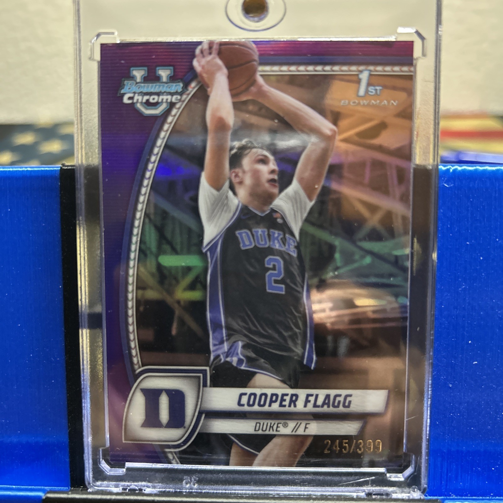 2024-25  BOWMAN CHROME U COOPER FLAGG 1ST PURPLE  /399 #16