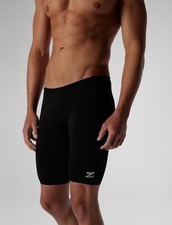 NWT Speedo Mens Swimsuit Jammer Endurance Solid USA BLACK Sz 30
