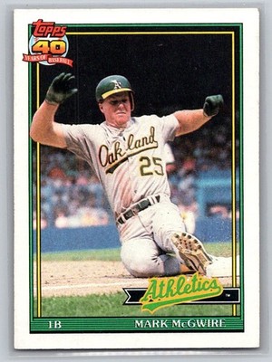 1991 Topps #270d Mark McGwire