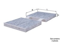Filter, Innenraumluft LAK 630/S Mahle FüR BMW