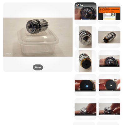 #ad #ad Olympus SplanApo 100 1.35 0.80 Oil 160 0.17 microscope objective Lens RMS 34212 $272.87