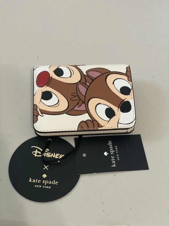 Cartera pequeña Kate Spade X Disney Chip & Dale edición limitada KL903 NUEVA CON ETIQUETAS Foto 4 de 4