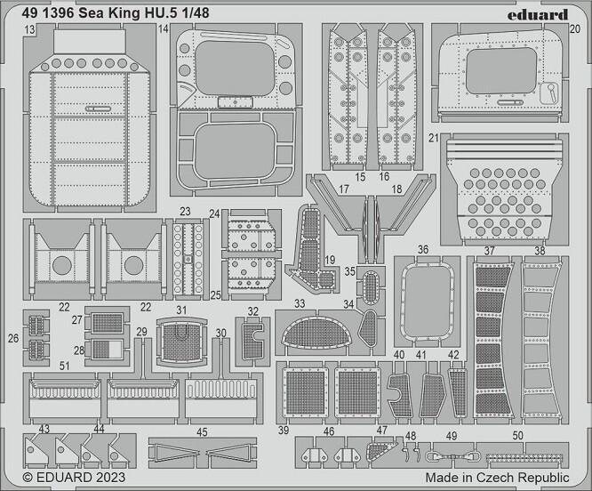 Eduard Accessories 491396 - 1:48 Sea King HU.5 1/48 AIRFIX - New