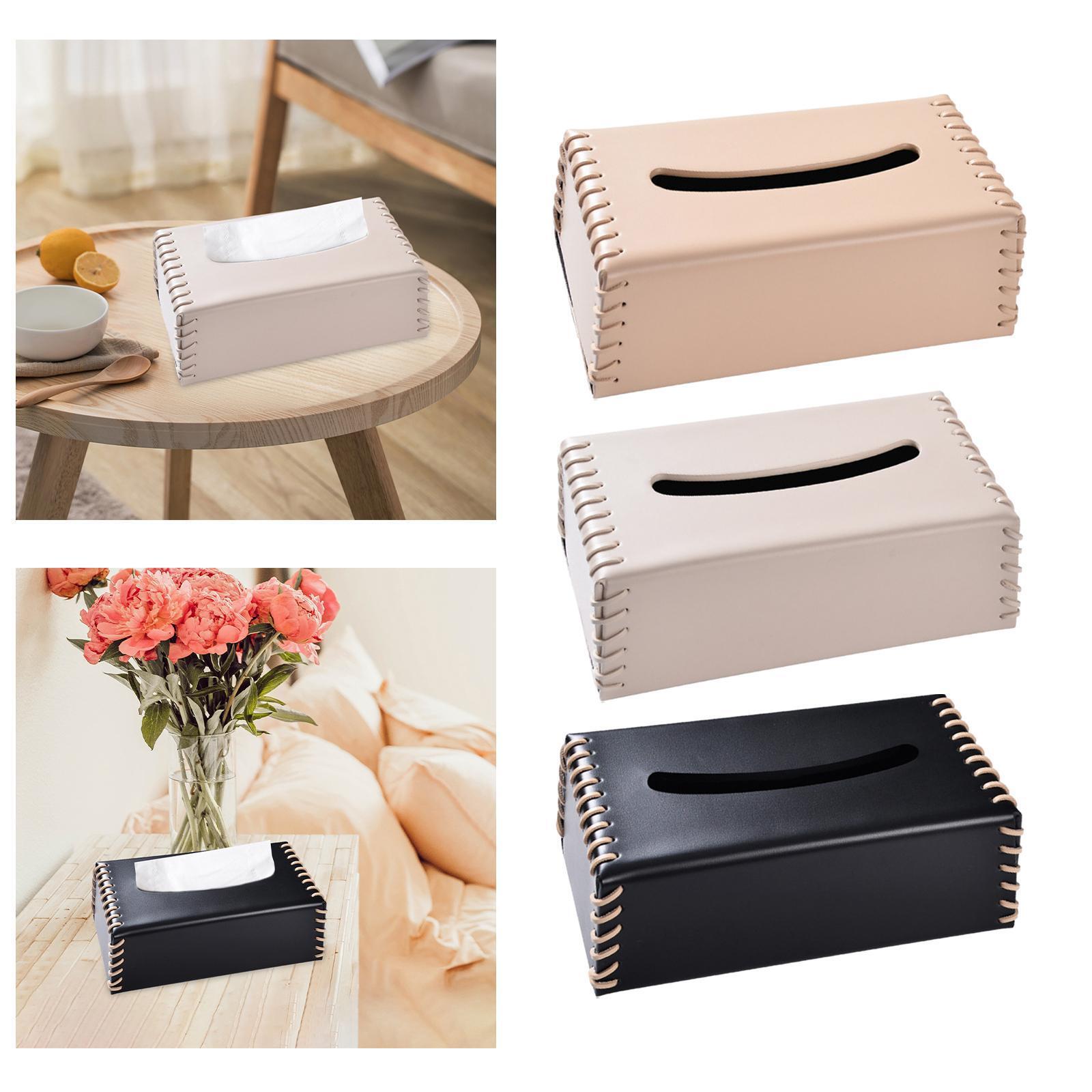 Tissue Box Cover Napkin Dispenser Tissue Holder for Home Restaurant