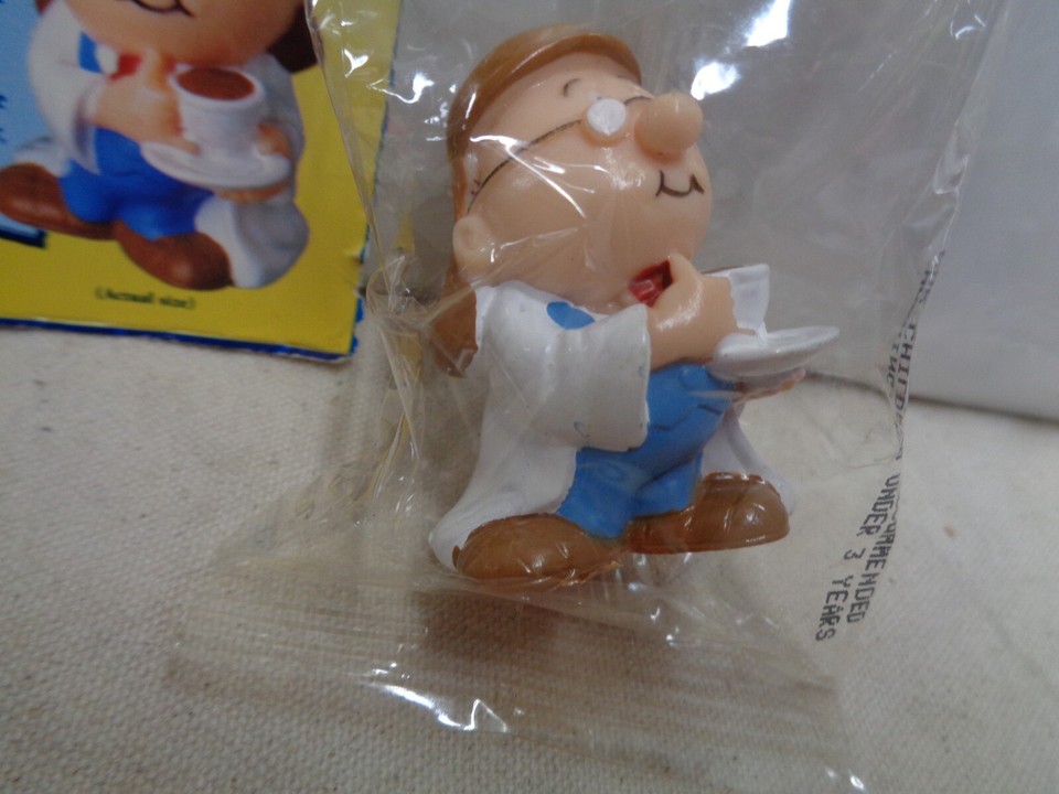 tetley tea package panel 1997 and PRIZE inside BOX character figure ...