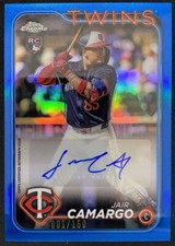 2024 Topps Chrome Update Blue Jair Camargo Rookie Auto 001/150