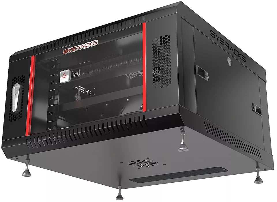 6U 24" Deep Wall Mount IT Network Server Rack Cabinet Enclosure. Free Accessory - Image 2 of 4