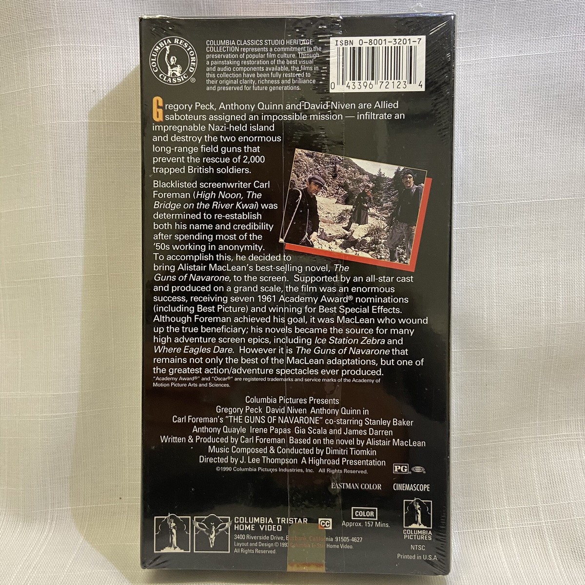 The Guns of Navarone VHS Brand New Gregory Peck, Anthony Quinn