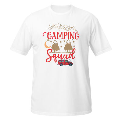 Camping Unisex T-Shirt, Hiking Nature Travel Outdoors Adventure Backpacking