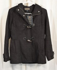 Pendleton Women's Hooded Zip Front Toggle Wool Blend Coat Size XS