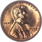 1955 P   Lincoln Wheat Cent - BU