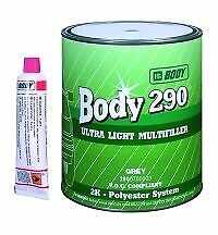 HB BODY 290 Ultra Light Multi Filler Body Filler 3L Easy Sand With BPO Hardener - Image 2