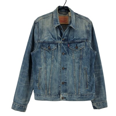 LEVI'S STRAUSS & CO Denim Trucker Jacke Mantel Herren Größe M