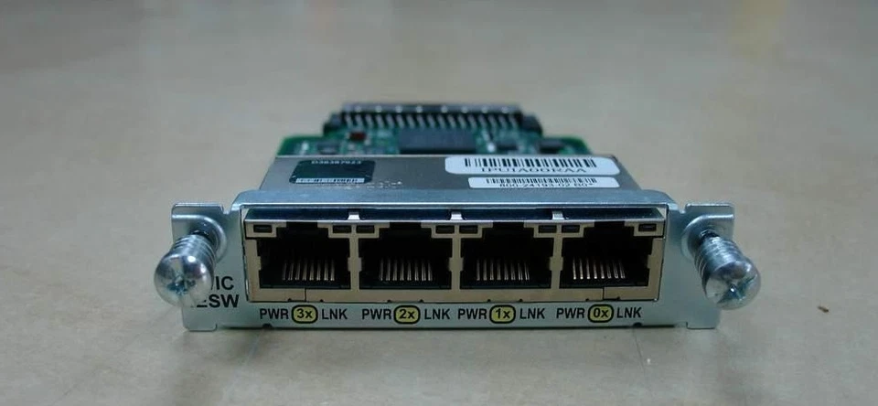 CISCO HWIC-4ESW 4 Port FE EtherSwitch Interface Card 2800 3800 2900 3900 Router - Image 2 of 2