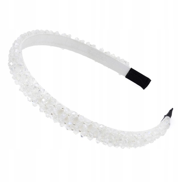 WeißEr Haarreif GläNzende Perlen Dekorativ Haarschmuck Kopfschmuck Haarband-image