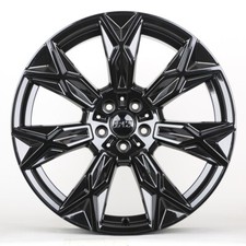 20 W722 Gloss Black Staggered Wheels Rims Fits Bmw 5x112 20x8.5 20x10