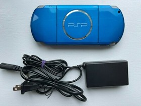 Sony PSP 3000 Vibrant Blue - Good Condition + Console + 4GB Memory + Charger