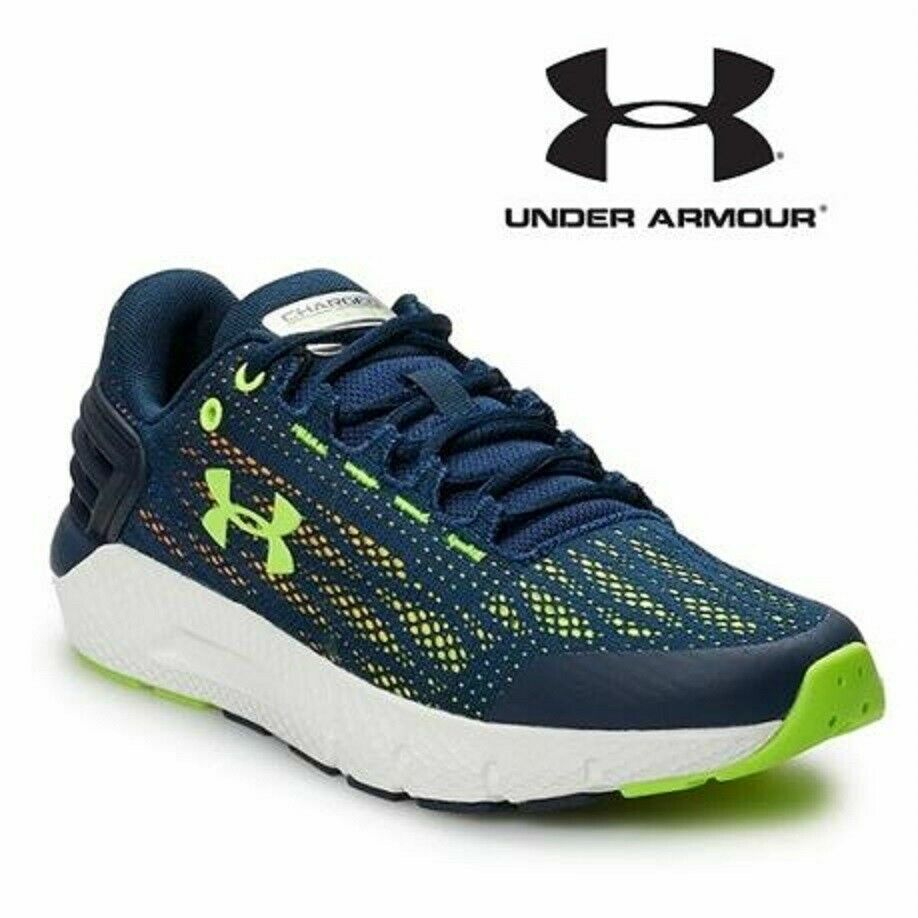 UNDER ARMOUR Running Sneakers SHOES BOYS CHARGED ROGUE NAVY BLUE