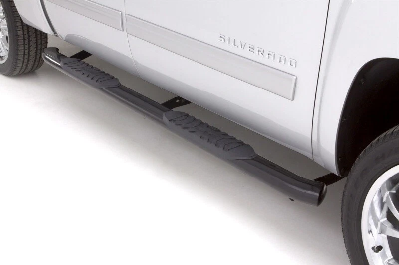 LUND 23891007 5in. Oval Curved Black Nerf Bars for Chevy Silverado 1500 - Image 3 of 4