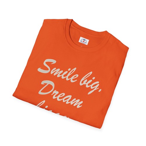Inspirational Quote Smile Never Quit Dreamer T-Shirt Motivationa Great Gift - Picture 7 of 29