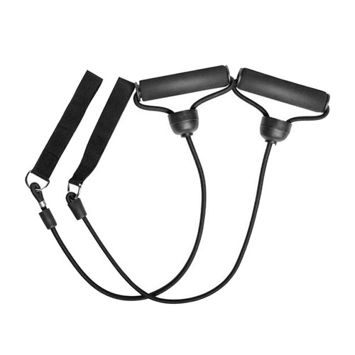 Widerstandsband Mit Griffen – 5 Stärken, 139,7 Cm, TPE-Material, Inkl. Türanker & Anleitung