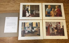 A History Of Medicine In Pictures By Parke Davis & Co. 4 prints