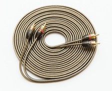 5M RCA CABLE SHIELDED WIRE PURE OFC 5 METRES 16.5 FEET PHONO LEADS