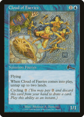 MTG Urza's Legacy --- CLOUD OF FAERIES --- Common! NM! Magic the Gathering!