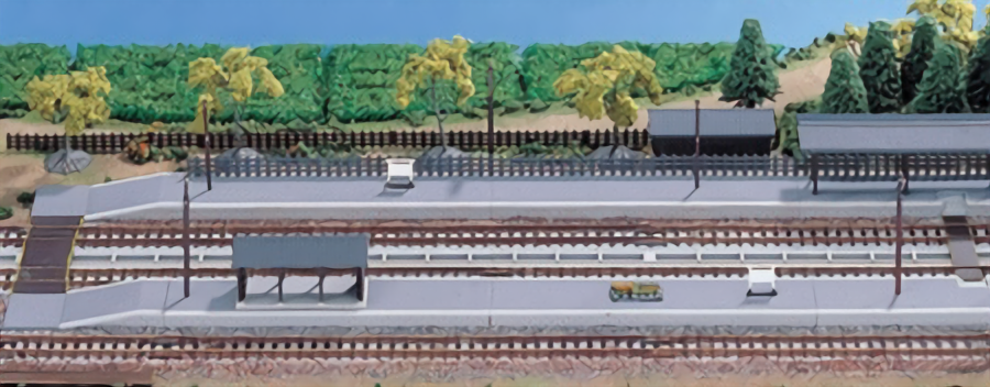 Kato 23-134 N Plate-Forme Locale Avec Toit - Maison Japonaise Pour Modélisme Ferroviaire