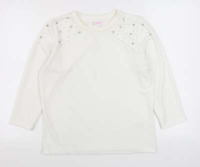 Savida Damen Pullover weiß Rollkragen Polyestermischung Größe XL