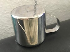 Vintage Hotelsilber 18-8 STAINLESS STEEL Becher Milchkanne Milchschaum Espresso