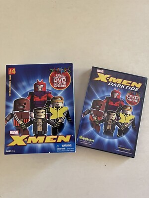 Marvel X-Men 4 pack minimates (Includes X-Men: DARKTIDE dvd movie)