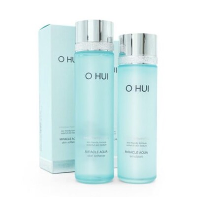 O HUI Miracle Aqua Skin Softener 150ml + Emulsion 130ml 2er Set