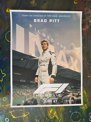 2025 Movie Poster 11x14.5 Brad Pitt Sonny Hayes F1 Racing | eBay