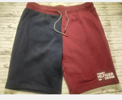 Men's Tommy Hilfiger Fleece Shorts Sz Large Maroon THD Basics NWT