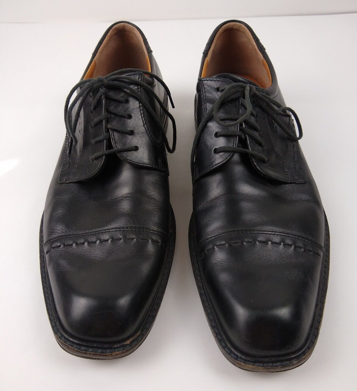 SAOLA Scarpe eleganti Oxford stringate da uomo Ecco Shock Point in pelle nera taglia 41 US 7 7 5