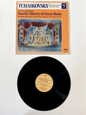 Tchaikovsky Concerto No. 1 Nutcracker Vinyl, Funk Wagnalls Great Music Album #7,