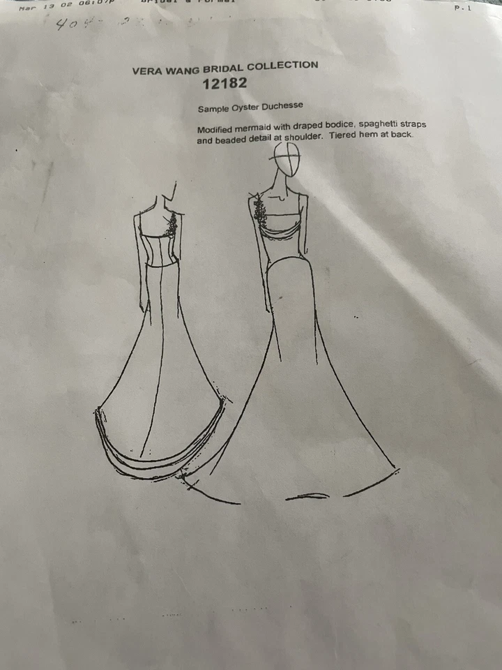 Vestido de novia atemporal, elegante vintage (2002) talla 10 Vera Wang Foto 2 de 4