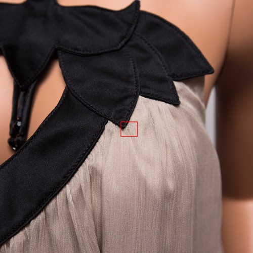 Neu mit Etikett Ingwa Melero Anya Chiffon-Minikleid 41 AM 310 $ Small - Bild 3 von 8