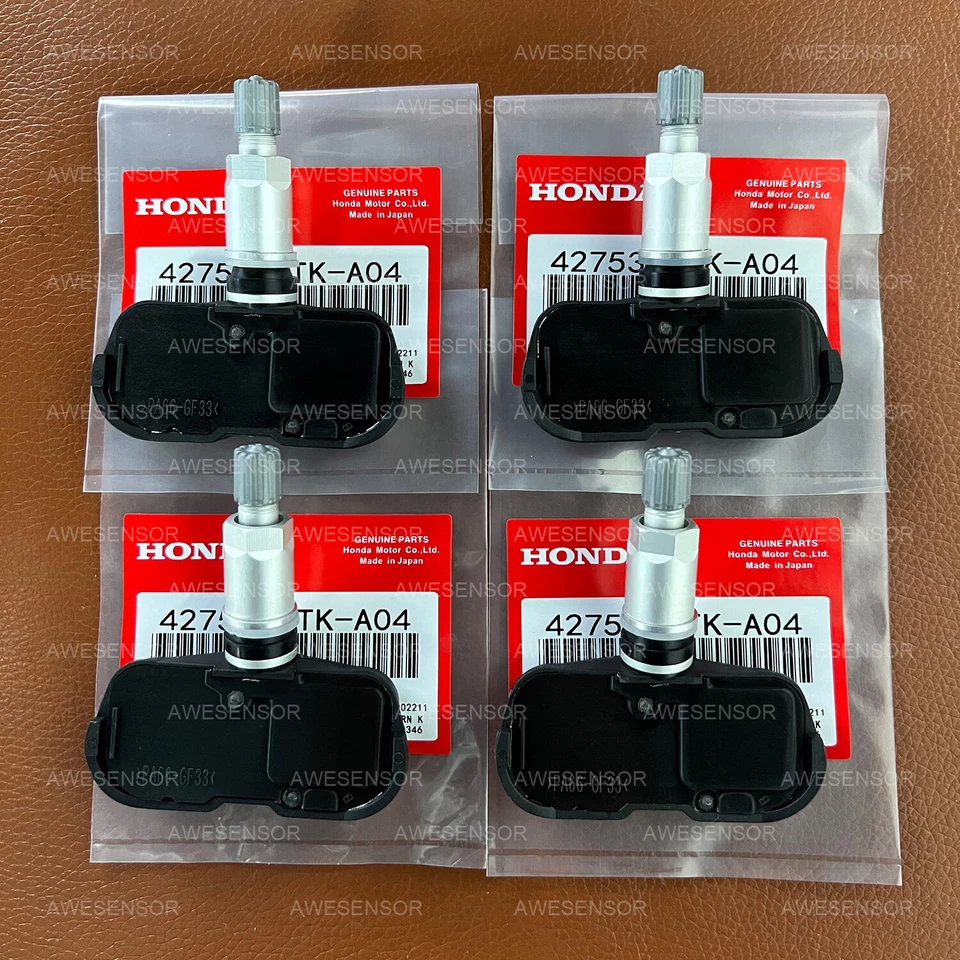 4X TPMS Genuine 42753STKA04 PMV-107G OEM For Acura Honda TIRE PRESSURE SENSOR - Image 2 of 4