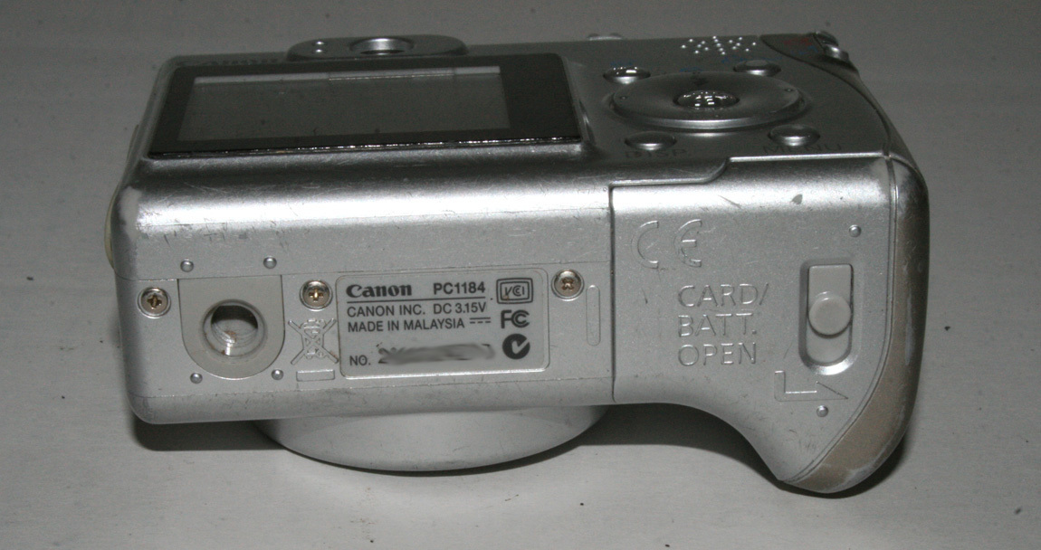 Cannon PowerShot A530 AiAF 5.0MP Digital Camera PC1184 USB Canon