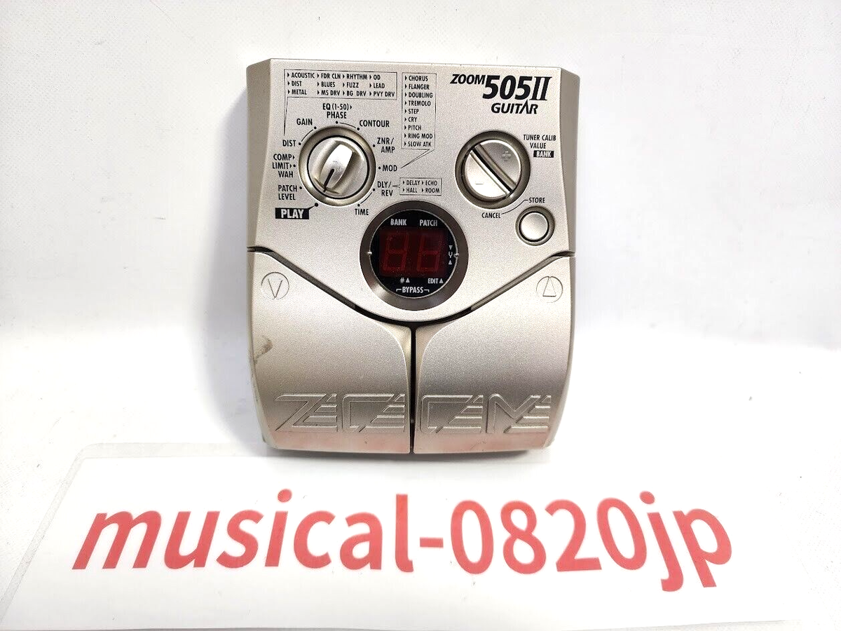 Zoom 505II Silver Guitar Compact Multi-Series Effects Pedal Zoom 505II Silver Guitar Compact Multi-Series Effects Pedal