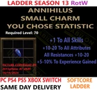 Annihilus Anni SC LADDER Diablo 2 Resurrected Items D2R✅PC PS4 PS5 XBOX SWITCH ✅