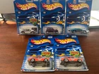 2001 Hot Wheels Red Line Series Complete Four Car Set with One Duplicate
