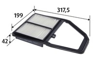 Valeo Luftfilter 585225 Filtereinsatz FüR EU BE EV Honda Civic FR EP Stream RN 7