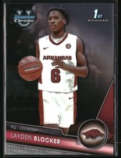 2023-24 Bowman University Chrome #7 Layden Blocker Arkansas Razorbacks
