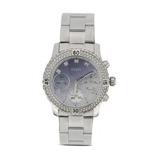 Image of Guess Ladies Confetti Crystal Glitter Dial Watch W0774L6