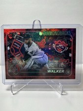 2024 Topps Holiday MLB Metallic Red Tree Christian Walker 04/10 #H32 Diamondback