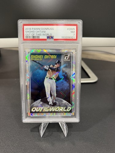 2018 Panini Donruss Shohei Ohtani Out of This World OW5 /999 PSA 7
