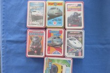 Gro&szlig;es Quartett Kartenspiele  Eisenbahn  Zug  7  Spiele Konvolut
